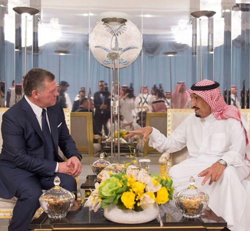 Saudi King Receives Jordanian King