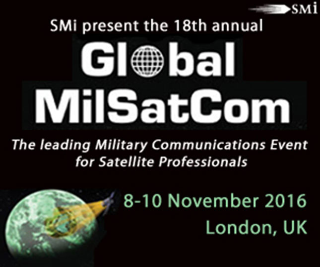 London to Host 18th Global MilSatCom in November 2016