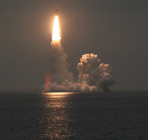 Russia’s Yury Dolgoruky Submarine Test-Fires Bulava ICBM