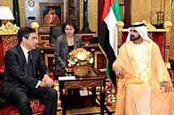 Mohammed bin Rashid Receives French Prime Minister