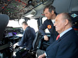 King Juan Carlos I 1st Head of State to Fly in A400M