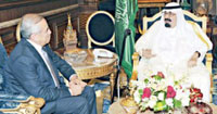 Saudi King Holds Talks with Lebanese President