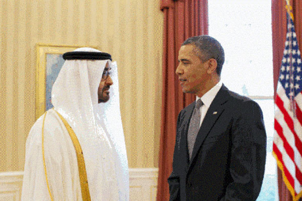 Mohamad Bin Zayed-Obama Discuss Bilateral Ties
