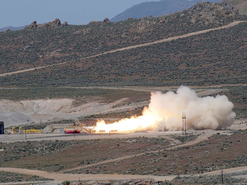 ATK, US Air Force Test New Large Class Rocket Motor