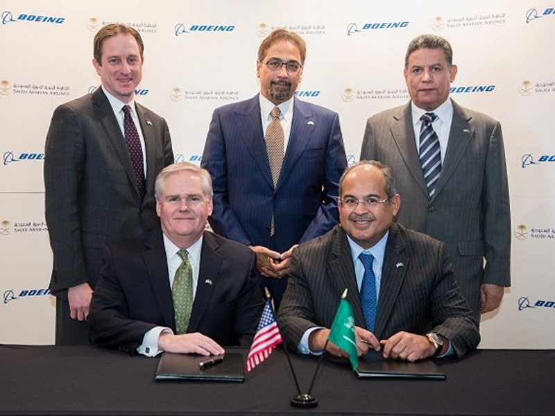 Boeing, Saudia Sign Broad Collaboration Agreement