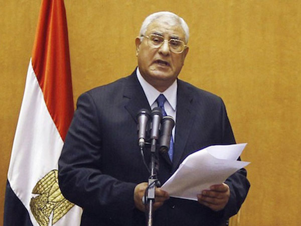Egypt’s Interim Leader Vows “Battle for Security”