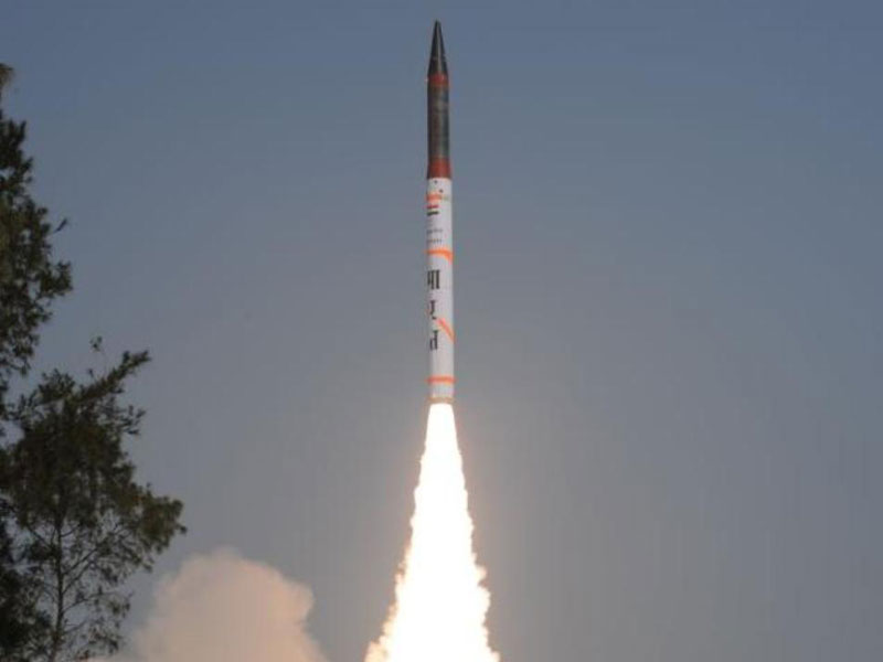 India Tests New Agni-IV Nuclear-Capable Ballistic Missile