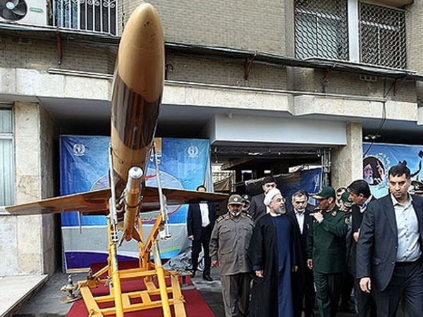 Iran Displays Combat Drone Armed with Missiles