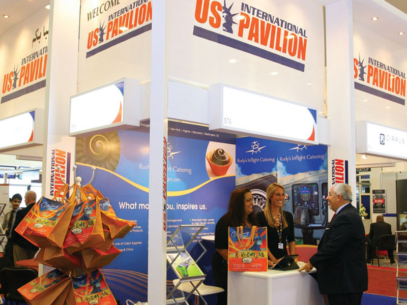 U.S. International Pavilion Largest at Dubai Airshow