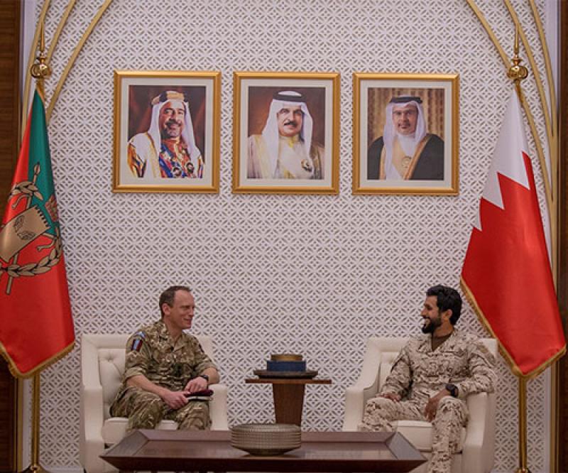 Bahrain’s National Security Advisor Receives Commander 16 Air Assault Brigade Combat Team