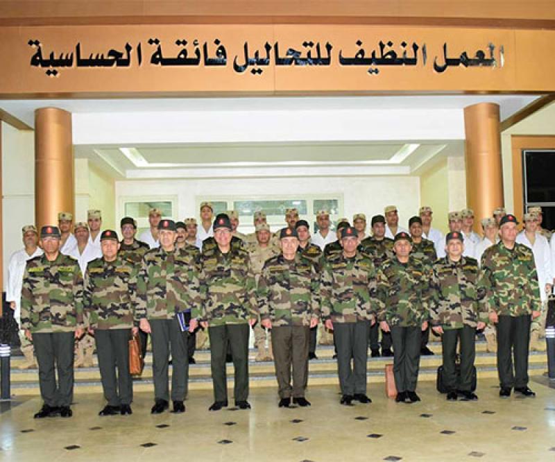 Chief of Staff of Egyptian Armed Forces Inspects Main Laboratories of Chemical Warfare Department