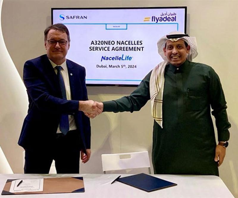 Flyadeal Signs Nacelles Service Agreement with Safran for its A320neo Fleet