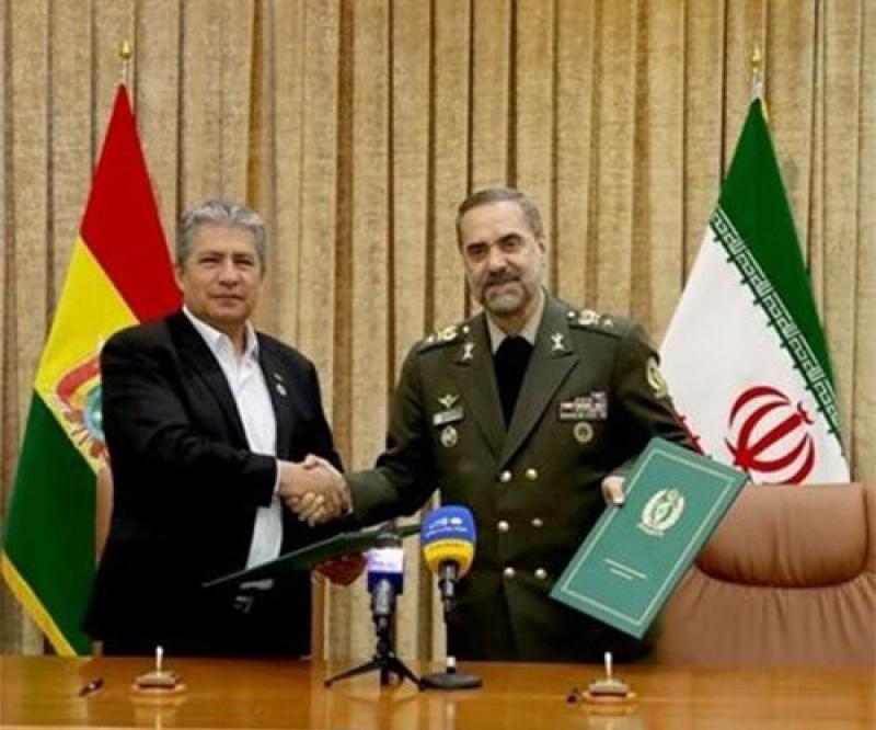 Iran, Bolivia Sign MoU on Defense Cooperation