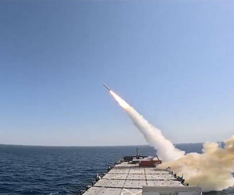 Iranian Navy Fires Ballistic Missile from Warship for First Time