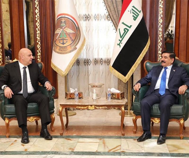 Iraq’s Defense Minister Receives Commander of Lebanese Armed Forces