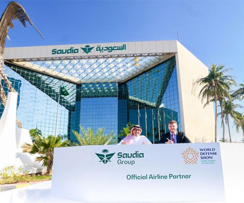 Saudia Becomes Official Airline Partner for World Defense Show 2024