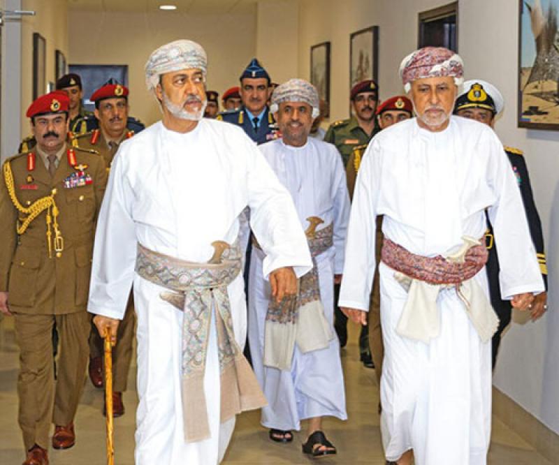 Sultan of Oman Visits Ministry of Defense, Armed Forces HQ 