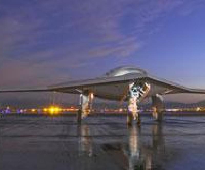 UCAS-D X-47B Completes First Flight