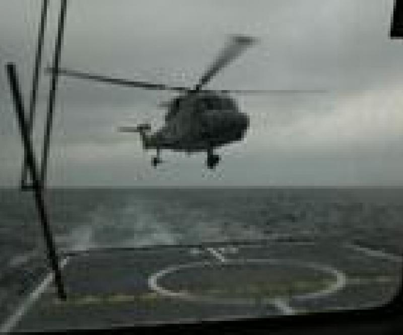 DCNS Conducts 1st Helicopter Deck Landing on FREMM