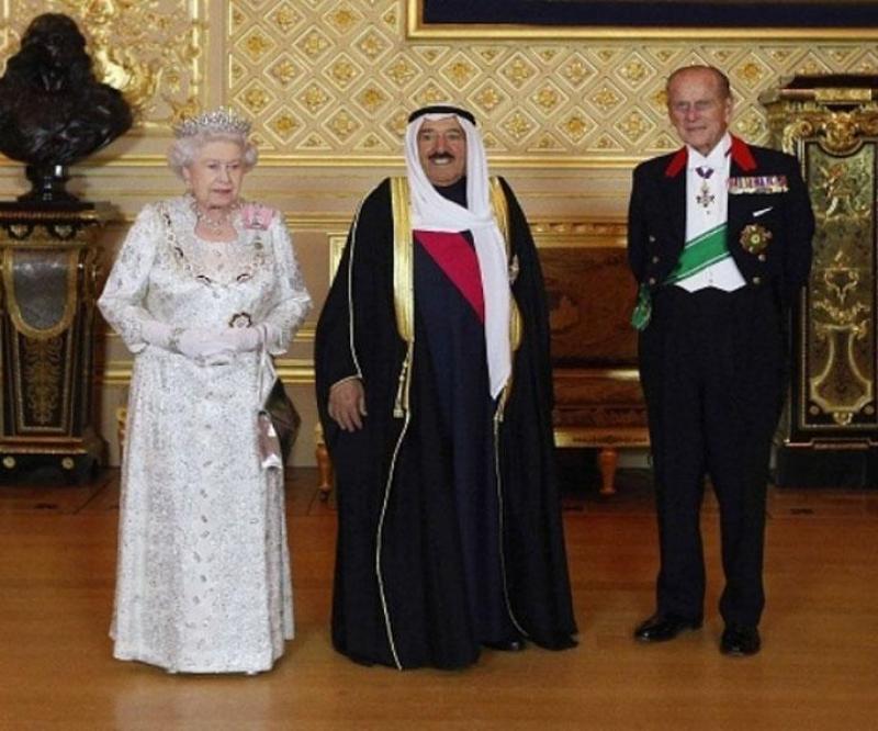 Queen Elizabeth II Welcomes the Emir of Kuwait