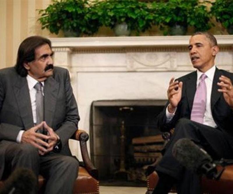 Obama-Qatar Emir Vow to Support Syrian Rebels