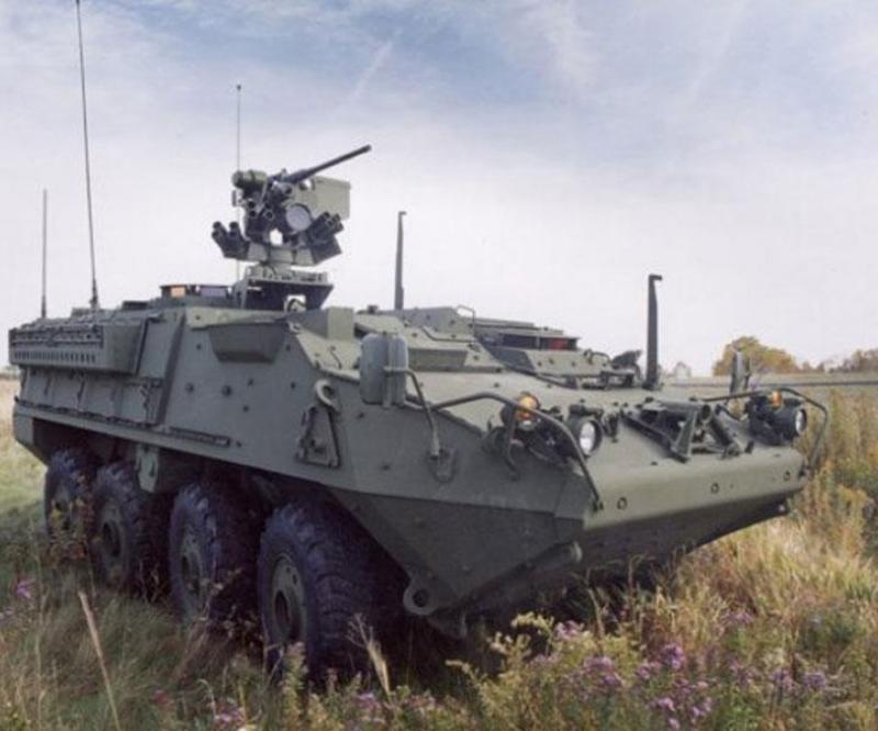 Raytheon Battlefield Radio Transmits Data to Stryker Vehicles