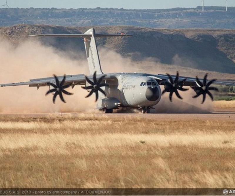 Airbus Military A400M Performs Unpaved Runway Trials