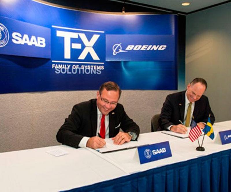 Boeing, Saab Sign Joint Agreement for T-X Competition