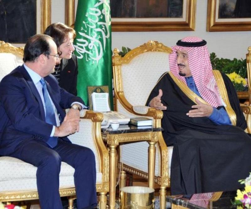 French President Meets Saudi Minister of Defense in Riyadh