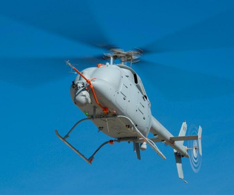 2nd NGC-Built MQ-8C Fire Scout Completes 1st Flight