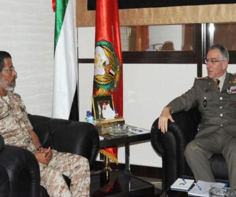 UAE Chief of Staff Receives Italian Counterpart