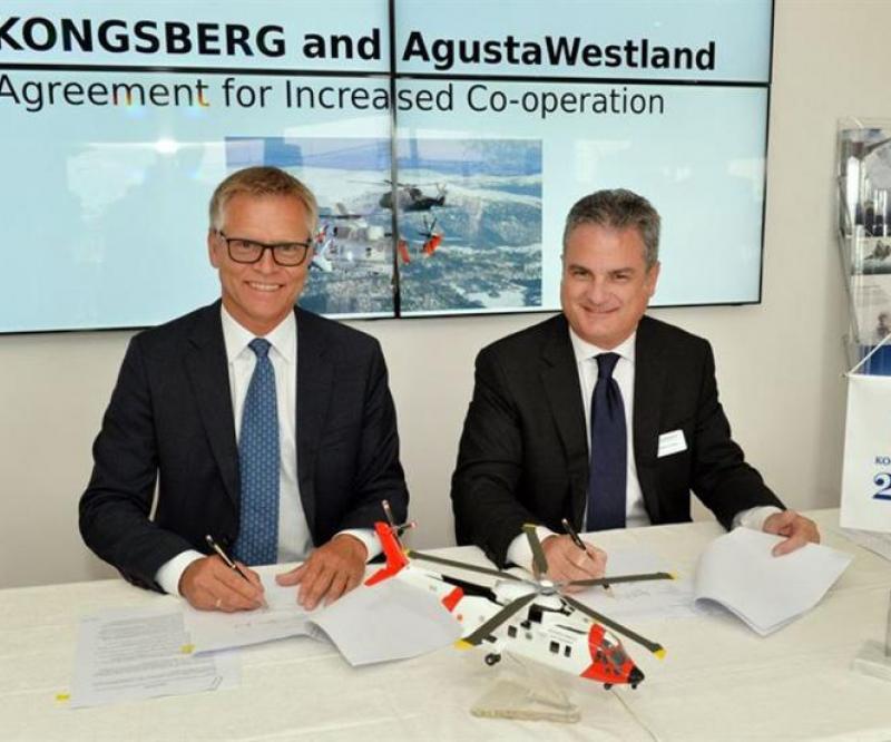 KONGSBERG, AgustaWestland Extend Cooperation
