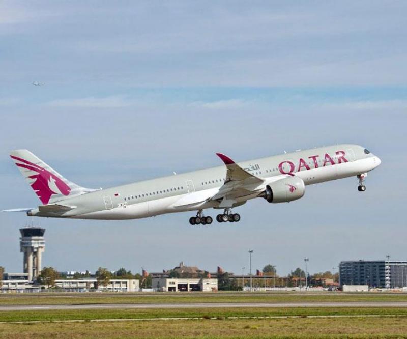 Qatar Airways’ first A350 XWB Completes Maiden Flight