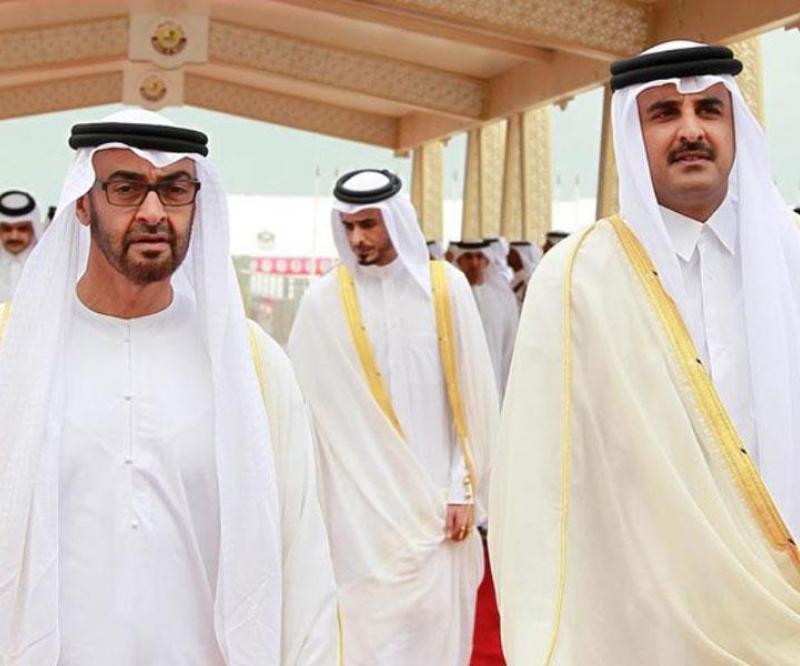 Qatar Emir Meets Abu Dhabi Crown Prince, GCC Chief