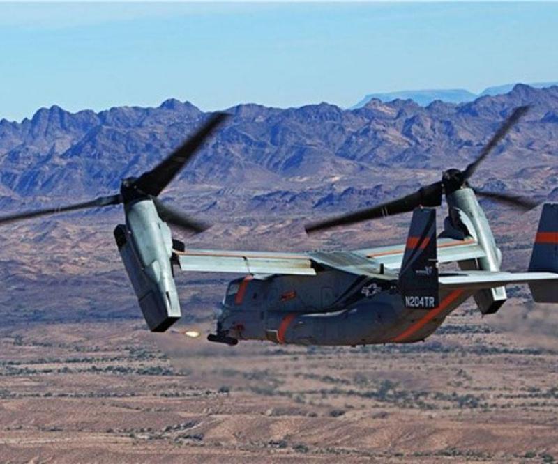Bell Boeing Demos V-22 Osprey Forward-Firing Capability