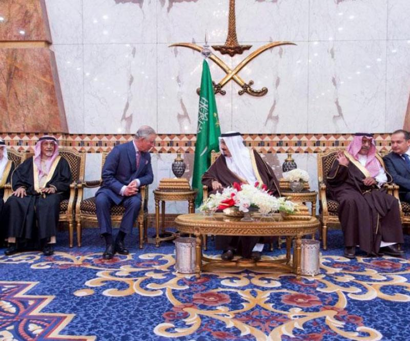 Saudi King Receives UK’s Crown Prince Charles