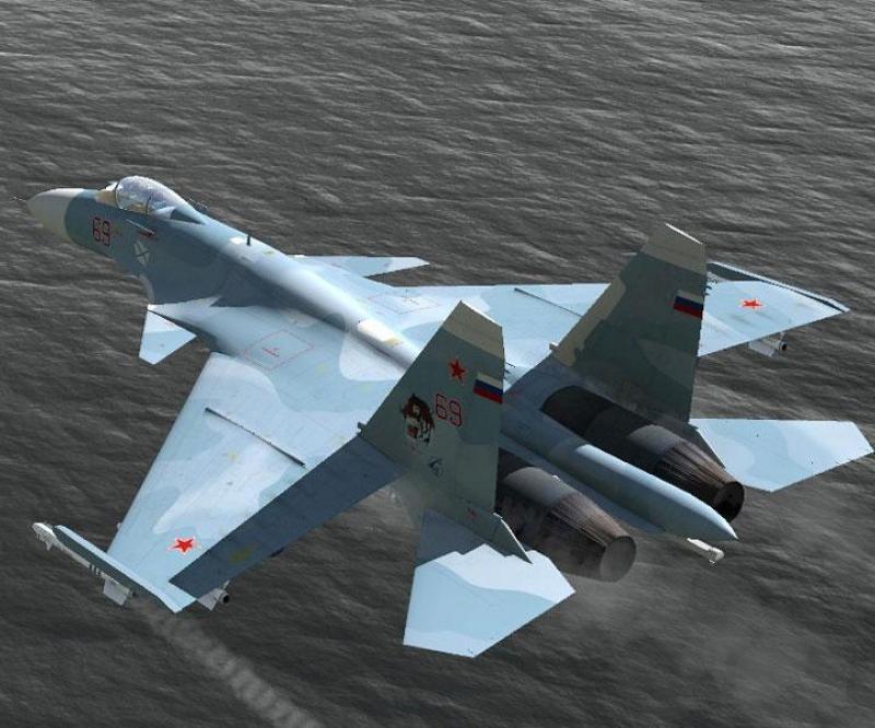 Russian Su-33 Fighter Jets Hold Drills