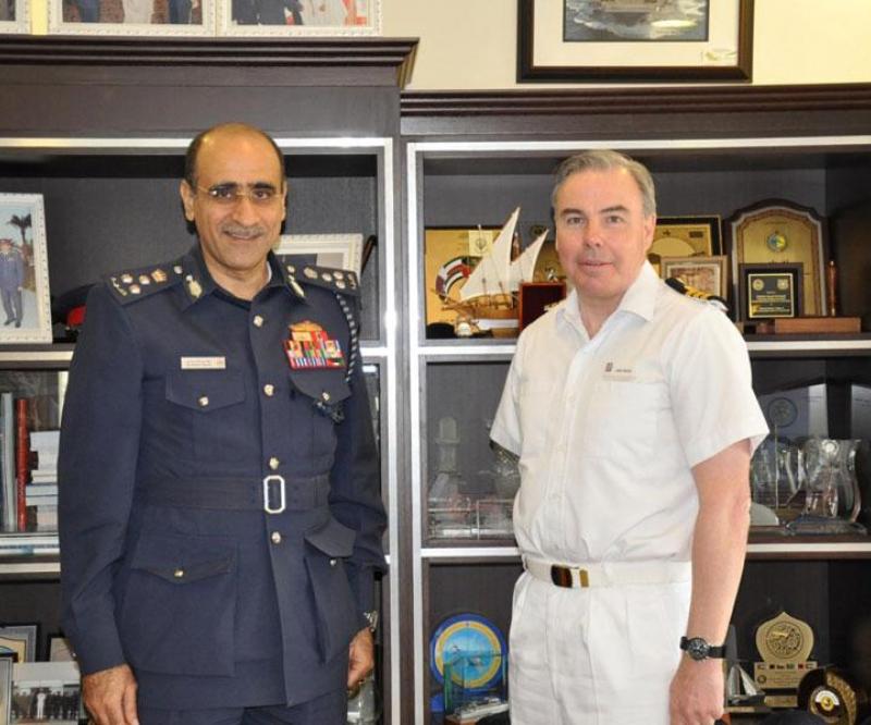 Bahrain Coast Guard Commander Meets Royal Navy Official