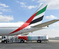Emirates Completes Engine Ground Testing with 100% Sustainable Aviation Fuel