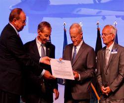 GA-ASI’s Neal & Linden S. Blue Receive Alison Award from Air Force Association (AFA)