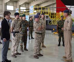 Jordanian King Visits King Abdullah II Airbase