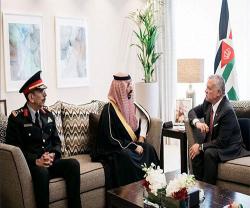King of Jordan Receives Saudi Minister of National Guard