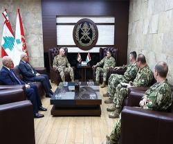 Lebanese Armed Forces Commander Receives Hungarian Chief of Defense Staff