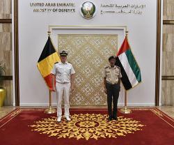 UAE Chief-of-Staff, Naval Forces Commander Receive Belgian Navy Commander