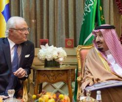Saudi King Receives King of Sweden
