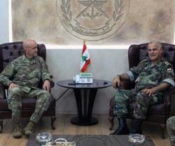 Lebanon Army Commander Meets US Military Official