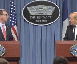 US, French Defense Ministers Review Military Cooperation