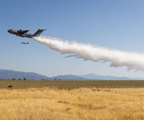Airbus Tests Firefighting Kit on A400M Airlifter