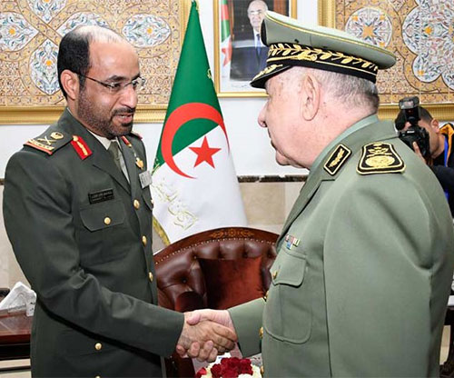 Algerian Chief of Staff Receives Co-Chairman of Algerian-Emirati Military Cooperation Committee