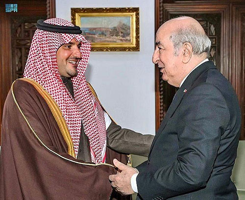 Algerian President, Interior Minister Receive Saudi Interior Minister